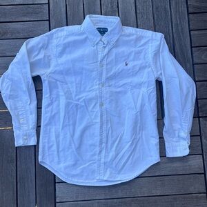 Ralph Lauren Men's Classic White Button Down Shirt